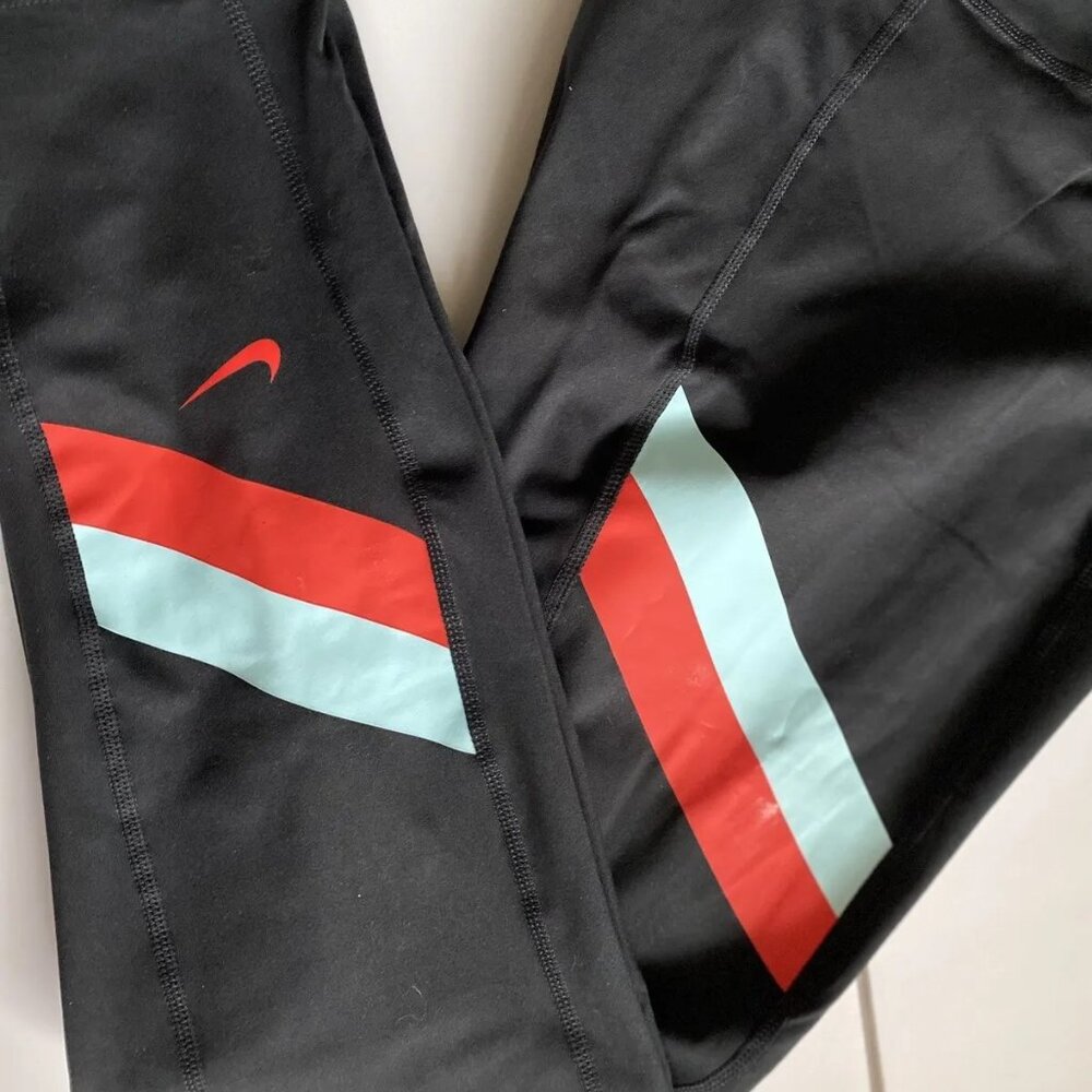 Women Nike One Training Tights 7/8 Length L Black Leggin DQ1144-010 New MSRP $70